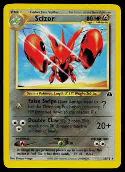Pokemon Card - Scizor Neo Discovery 29/75 Rare - Image 1
