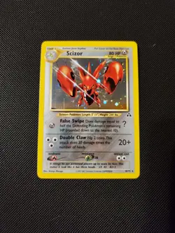 Pokemon TCG Scizor Neo Discovery 10/75 Holo Unlimited Rare Card - Image 1