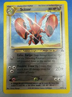 Scizor 29/75 Neo Discovery Non-Holo Vintage WOTC Pokemon - Image 1
