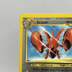 Scizor - 29/75 - Pokemon Neo Discovery Unlimited Rare Card WOTC LP - Image 2