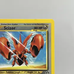Scizor - 29/75 - Pokemon Neo Discovery Unlimited Rare Card WOTC LP - Image 3