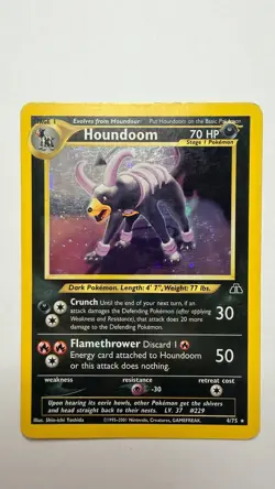 Pokemon Cards: Excellent Condition Houndoom 4/75 Neo Discovery Holo - Image 3