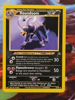 Houndoom 23/75 Neo Discovery Unlimited Rare Pokemon Card - Image 1