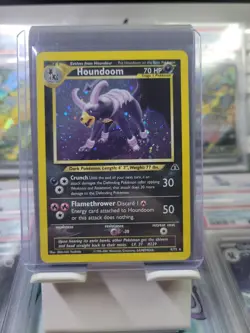 Pokemon - Houndoom Holo Rare SWIRL - #4/75 - Neo Discovery - LP - Image 1