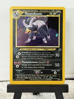 Pokemon TCG Neo Discovery Unlimited Holo Rare Houndoom 4/75 - Image 1
