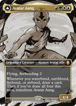 Avatar Aang (Borderless) M 308 Non-Foil MTG TLA Magic - Image 1