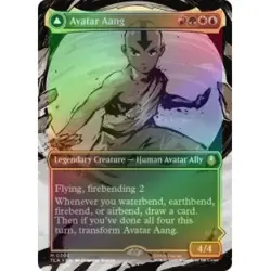 FOIL AVATAR AANG (BORDERLESS) Avatar: The Last Airbender TLA Magic MTG MINT CARD - Image 1