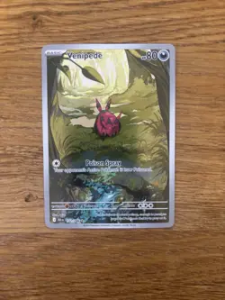 Venipede 132/086 Black Bolt Holo Illustration Rare Pokemon Card TCG NM - Image 1
