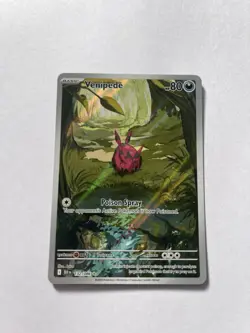 Pokemon TCG Black Bolt Illustration Rare Venipede Card 132/086 English NM - Image 1