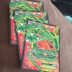 Rayquaza EX 85/124 Holo Pokemon TCG Cards Lot (3) EX Dragon Set Nintendo - Image 5