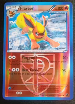 Pokemon Card Flareon Plasma Freeze Reverse Holo 12/116 - Image 1