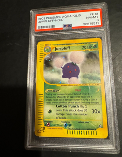 Jumpluff H13/H32 PSA 8 NM-MT Aquapolis E Series Holo Rare Graded Pokemon Card - Image 1