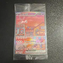 Pokemon Mew ex 053 Scarlet & Violet Promo Full Art Holo EX Card English - Sealed - Image 1