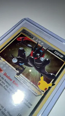 Pokemon TCG Greninja Gold Star SWSH144 Celebrations Black Star Promo Card Sealed - Image 2