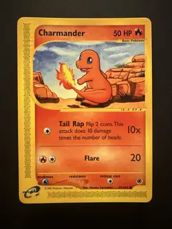 Charmander 097/165 Expedition Base Set Regular Near Mint Pokemon TCG WoTC - Image 1