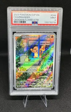 2023 POKEMON SVP EN-SV BLACK STAR PROMO #044 CHARMANDER PSA 9 - Image 1