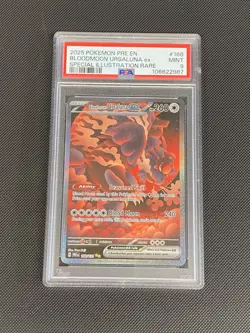 Pokemon Bloodmoon Ursaluna ex 168/131 Sv: Prismatic Evolutions Holo SIR PSA 9 - Image 1