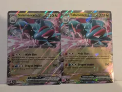 2X PLAYSET Pokemon TCG SV-Journey Together Salamence EX #114/159 Double Rare - Image 1