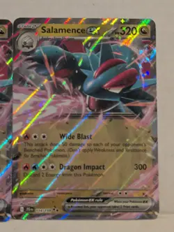 2X PLAYSET Pokemon TCG SV-Journey Together Salamence EX #114/159 Double Rare - Image 2