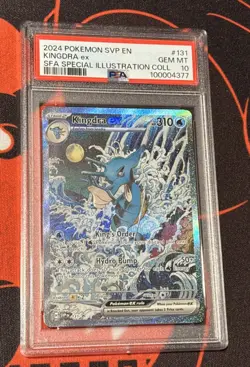 2024 POKEMON SVP ENSV BLACK STAR PROMO 131 KINGDRA EX PSA 10 G2U - Image 1