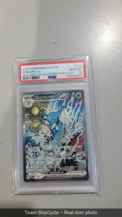 2024 POKEMON SVP ENSV BLACK STAR PROMO 131 KINGDRA EX PSA 10 G2U - Image 3