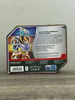 Pokemon TCG: Paradox Destinies Iron Boulder ex Tin New Sealed 5 Booster 1 Promo - Image 2