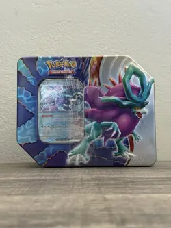Pokemon TCG Paradox Destinies Tin Walking Wake EX W/ 5 Booster Packs Sealed - Image 1