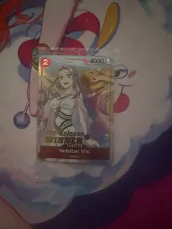 One Piece Nefeltari Vivi St01-009 Alt Art Pre Release Winner Sealed - Image 2