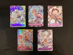 One Piece Card Monkey D Luffy OP05-119 Parallel SEC Awakening of New Era 5 set - Image 1