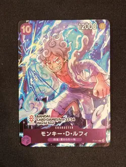 One Piece Card Monkey D Luffy OP05-119 Parallel SEC Awakening of New Era 5 set - Image 2