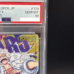 PSA 10 Luffy Nika Gear 5 OP05-119 Parallel SEC New Era One Piece Card Japanese - Image 3