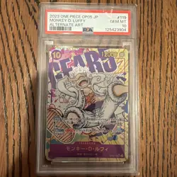 2023 Monkey D. Luffy One Piece OP05 Awakening New Era SEC Japanese #119 PSA 10 - Image 1