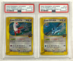 Alto Mare's Latias & Latios Holo Sequential Cert Set PSA 10 GEM 2002 Pokemon JPN - Image 1
