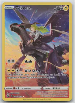Pokemon Card Zekrom Ultra Rare SWSH09: Brilliant Stars Trainer Gallery TG05/TG30 - Image 1