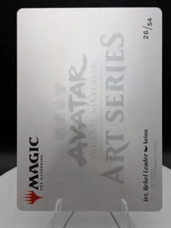 Jet, Rebel Leader Art Card (Gold-Stamped Signature Series) Avatar ATLA MTG (NM) - Image 2