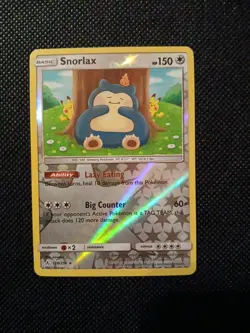 Pokemon TCG Cards Snorlax 158/214 Unbroken Bonds Reverse Holo Rare NM PACK FRESH - Image 1