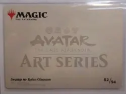 MTG Avatar the Last Airbender Art Series 52/54 Swamp (Gold Stamped) Plainswalker - Image 2