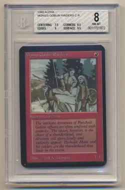 BGS 8 MTG Magic the Gathering Alpha Mons's Goblin Raiders NM/MINT Condition!! - Image 1