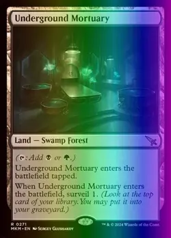 Underground Mortuary #271 (NM) (MKM) (Foil) Murders MTG Magic - Image 1