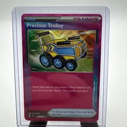 2024 Pokemon Surging Sparks PRECIOUS TROLLEY Ace Spec Rare Trainer Item #185/191 - Image 1