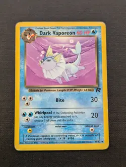 Pokemon Team Rocket Eevee Evolution Set - Dark Jolteon Flareon Vaporeon + Eevee - Image 3