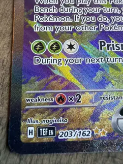 Pokemon Iron Leaves ex 203/162 Sv05: Temporal Forces Special Illustration Rare - Image 3