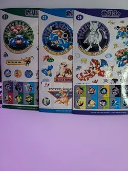 Pokemon ZUKAN Jumbo Carddass sticker BANDAI 1997 LOT - US SELLER FREE SHIPPING🔥 - Image 2