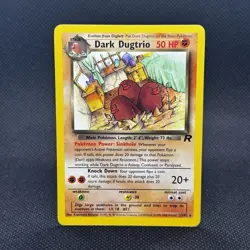 Pokemon Dark Dugtrio 23/82 Team Rocket Unlimited Non Holo Rare - Image 1