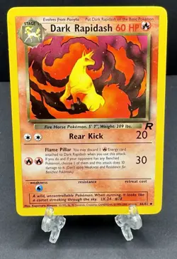 Pokemon Dark Rapidash 44/82 Team Rocket LP / MP (#1) - Image 1