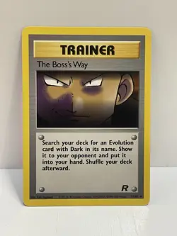 Pokemon WOTC TCG Vintage The Boss's Way 73/82 Team Rocket Regular MP - Image 1