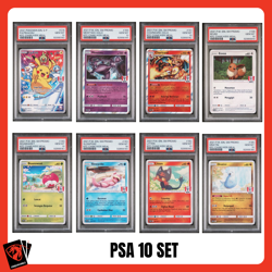 2021 POKEMON INDONESIAN PROMO KFC CHAKI MEAL PSA 10 SET - Image 1