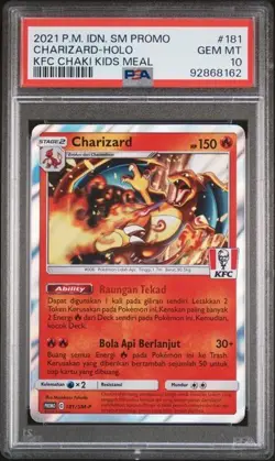 2021 POKEMON INDONESIAN PROMO KFC CHAKI MEAL PSA 10 SET - Image 4