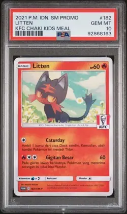 2021 POKEMON INDONESIAN PROMO KFC CHAKI MEAL PSA 10 SET - Image 5