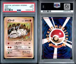 1998 POKEMON JAPANESE VENDING Series 2 - ONIX #95 PSA 9 - Image 3
